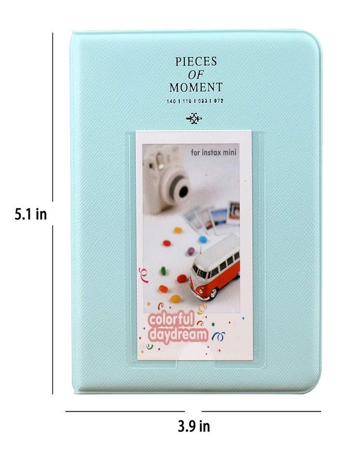 Stela [In-stax Mini 64 page Photo Album] Pieces of Moment Book Album Compatible for Films of Fujiflm In-stax Mini 7s 8 8+ 9 25 26 50s 70 90 10 11 30 55 20 50 7 LiPlay & Hello kitty (Ice Blue) - Image 2